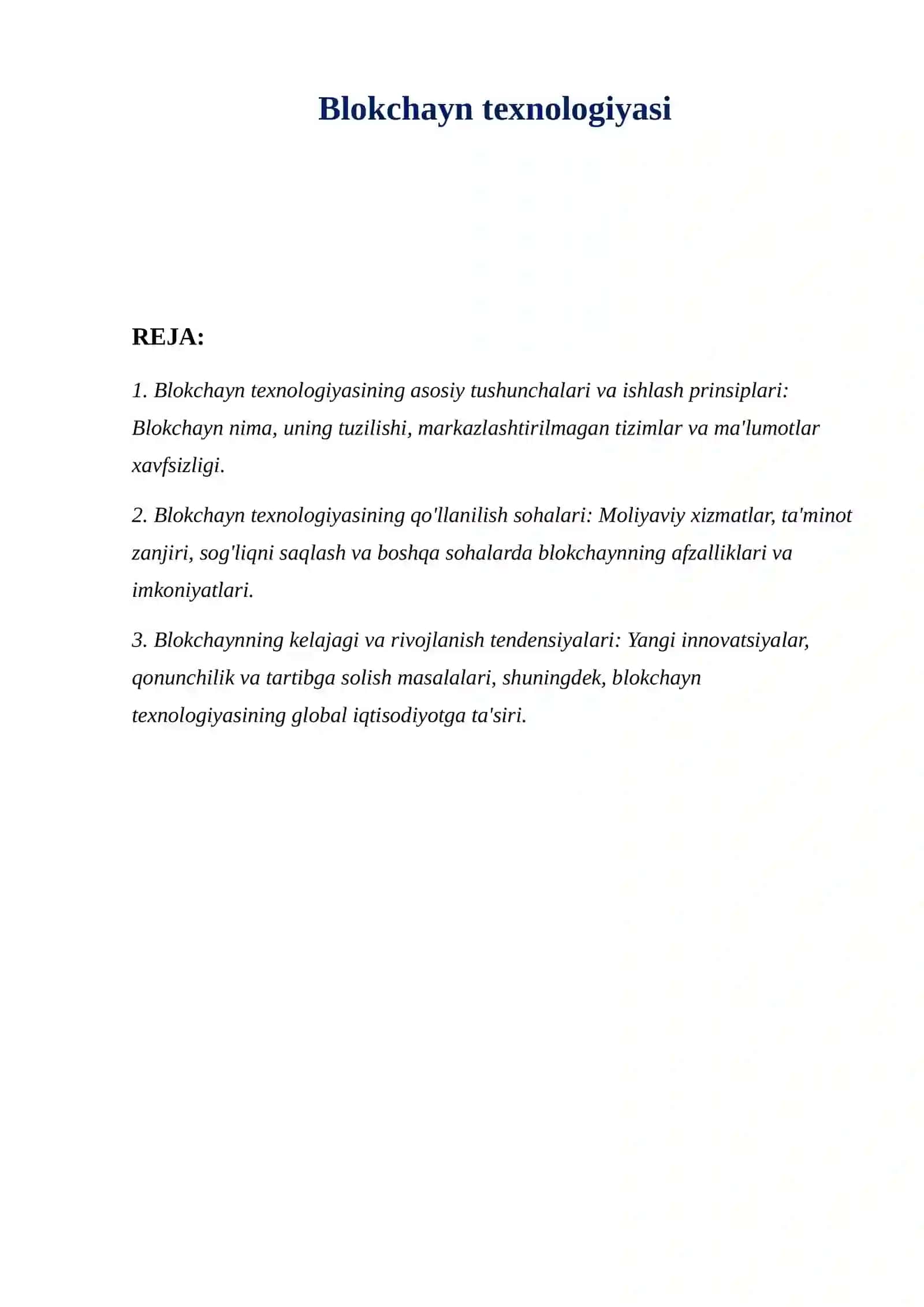Blokchayn texnologiyasi 2