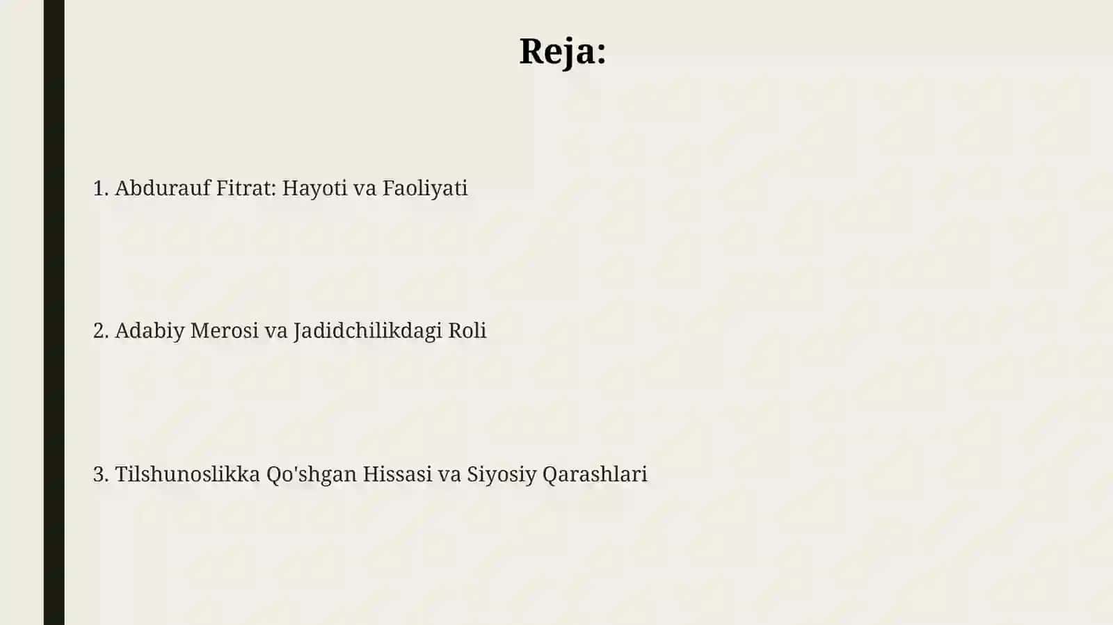 Abdurauf Fitrat: Hayoti va Faoliyati 2