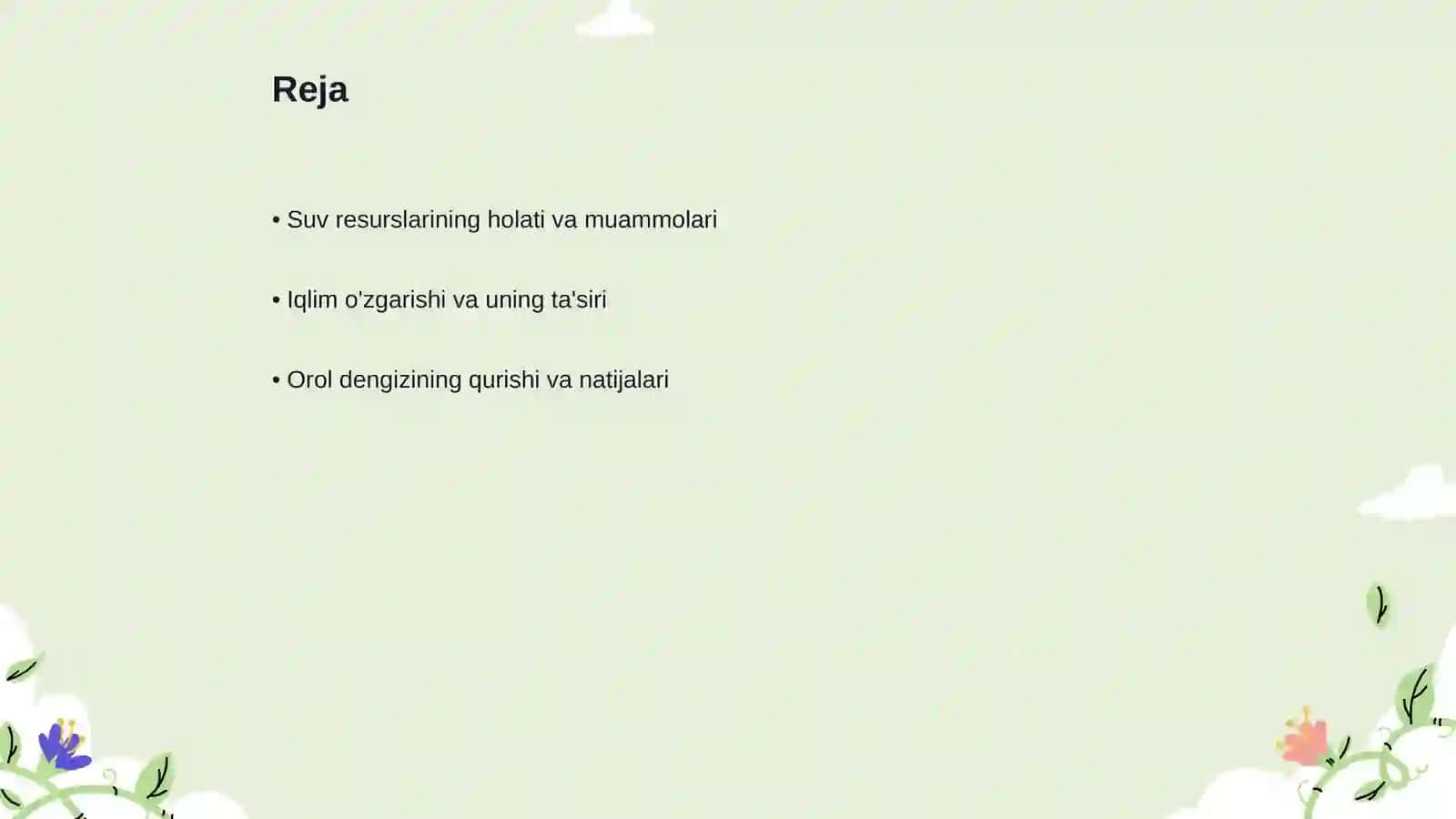 Oʻzbekistondagi eng global ekalogik muammo 2
