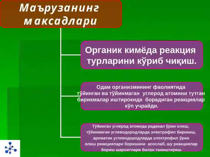 ОРГАНИК РЕАКЦИЯЛАРНИНГ ТАСНИФИ 2