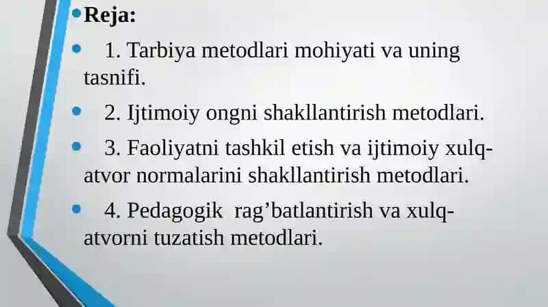 Tarbiyaning umumiy metodlari 2