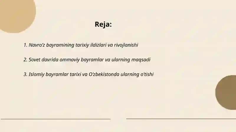 Madaniy tadbirlar va ommaviy bayramlar tarixi 2