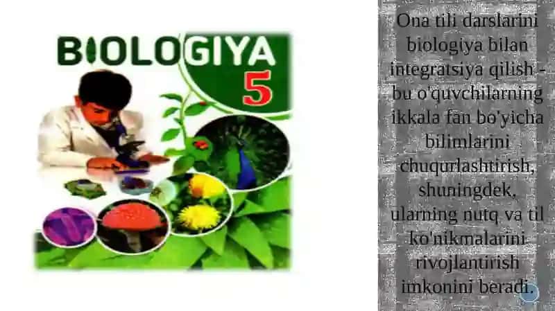 Ona tili biologiya integratsiyasi 2