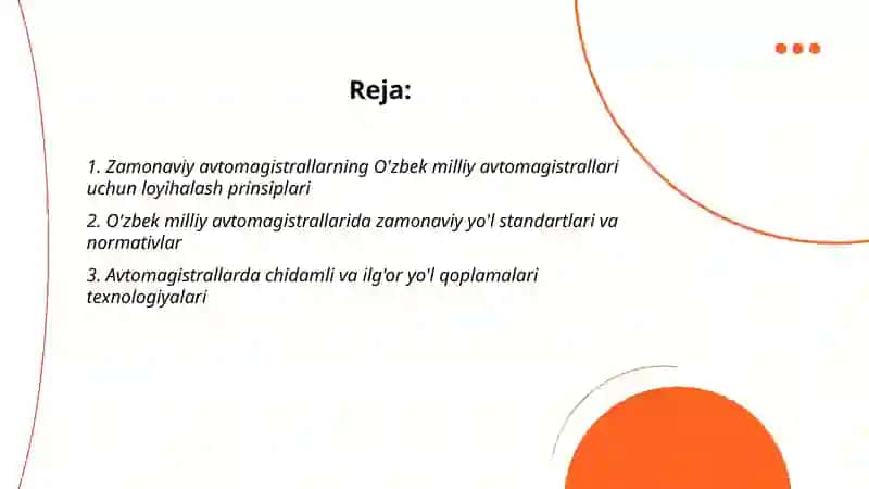 Zamonaviy avtomagistrall ozbek milliy avtomagistrall 2