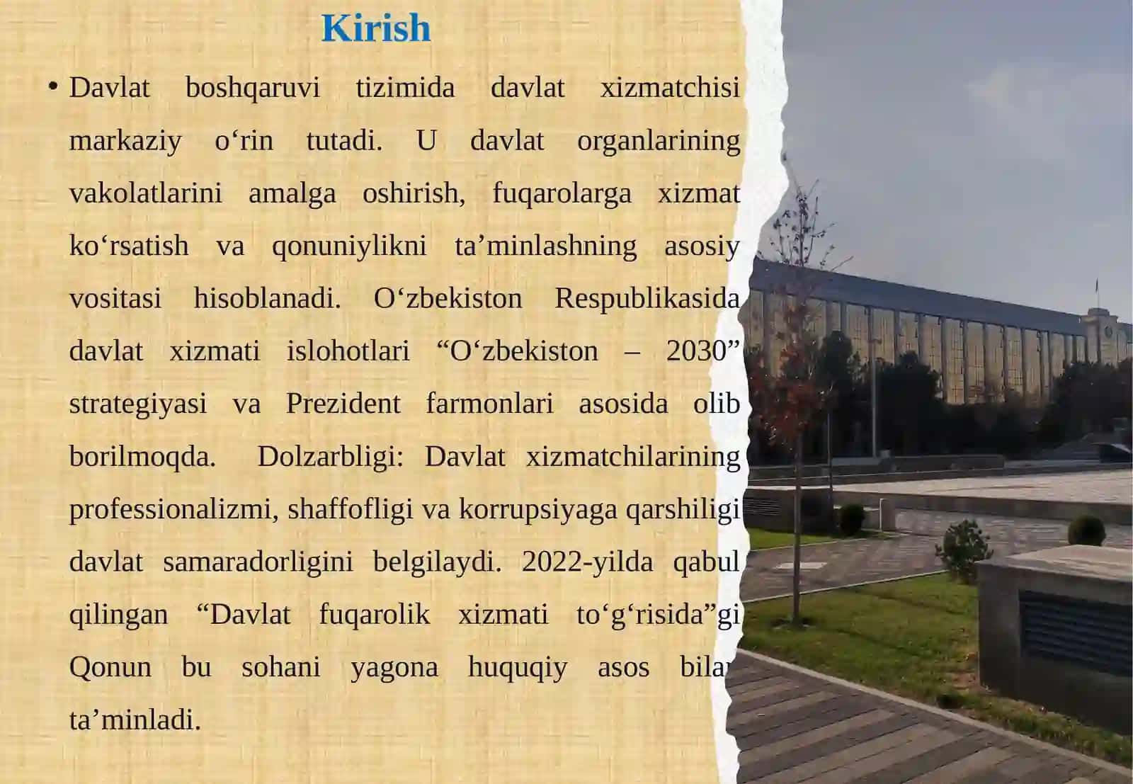 Davlat boshqaruvida davlat xizmatchisi 2