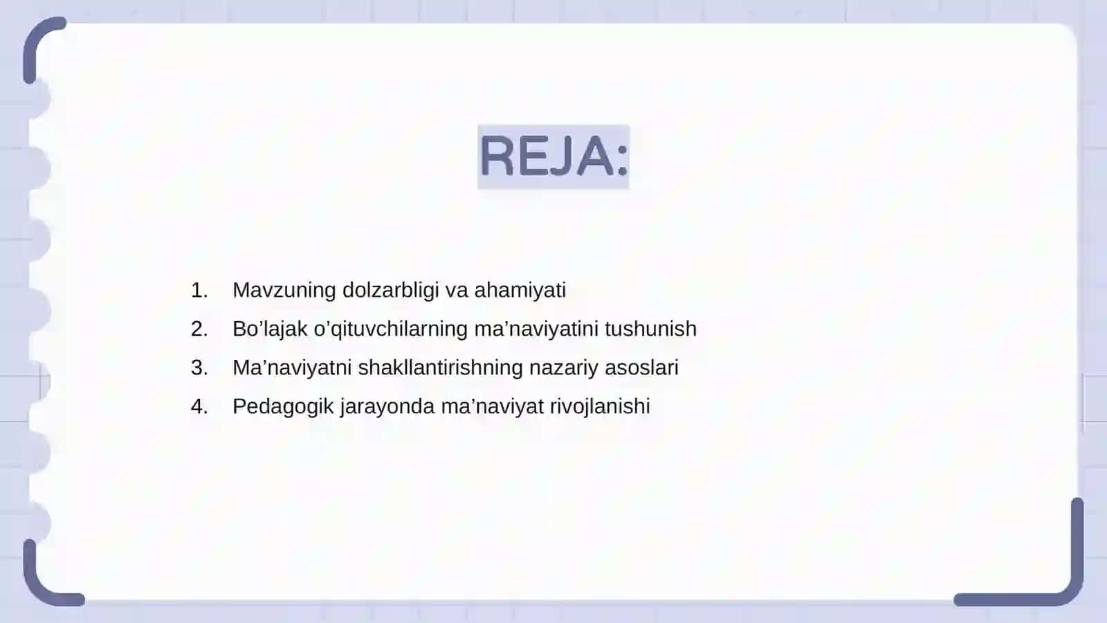 Ma’naviyatni shakllantirish texnologiyasi 2