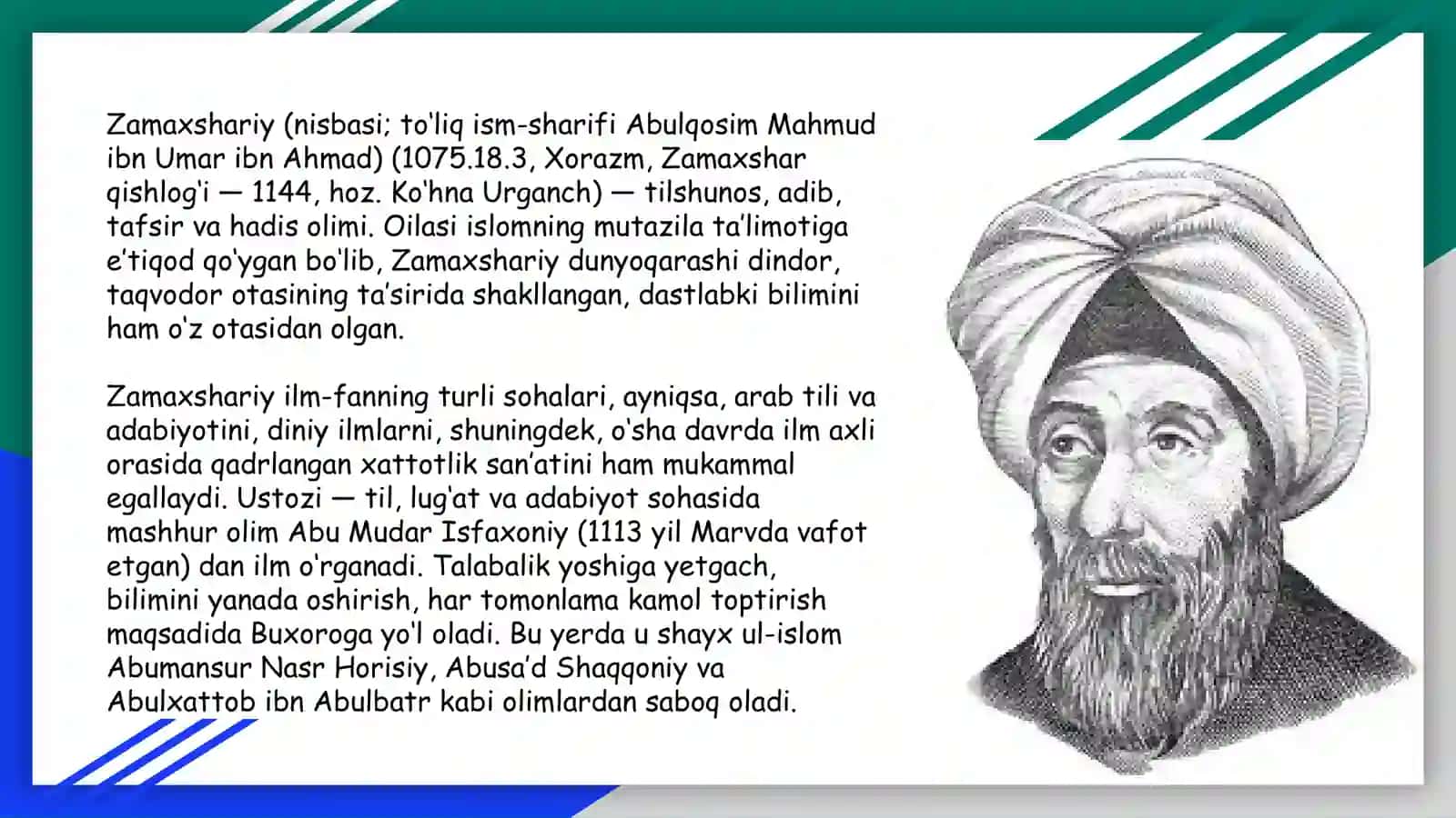 Mahmud Zamaxshariyning lingvistik qarashlari 2
