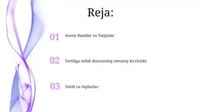 Asosiy Bandlar va Talqinlar 2