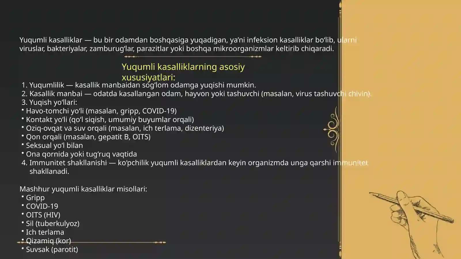 Yuqumlik asalliklar boʻyicha tibbiy-ijtimoiy ishlar 2