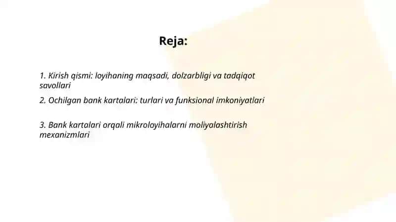 Mikrolayihalar 2