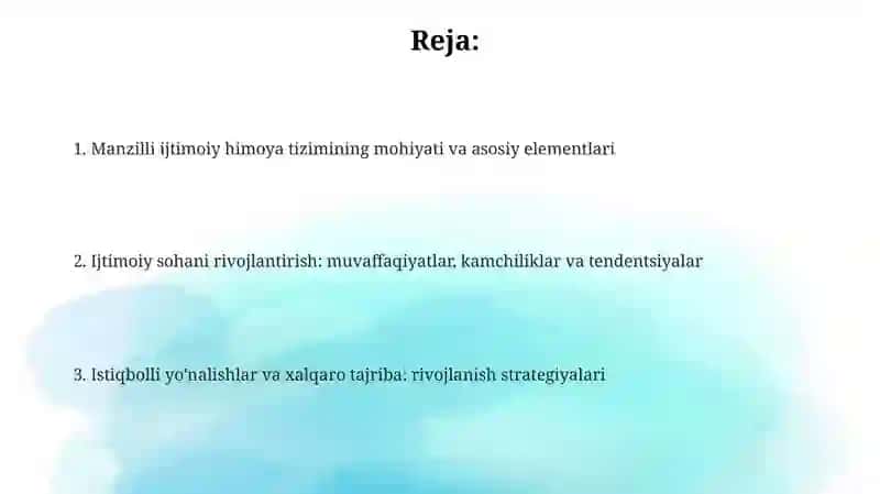 Manzilli ijtimoiy himoya tizimi 2
