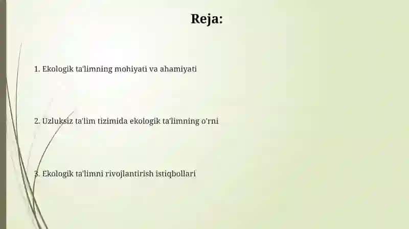 Ekologik ta'lim 2