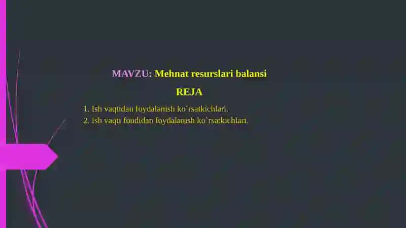 Mehnat resurslari balansi 2