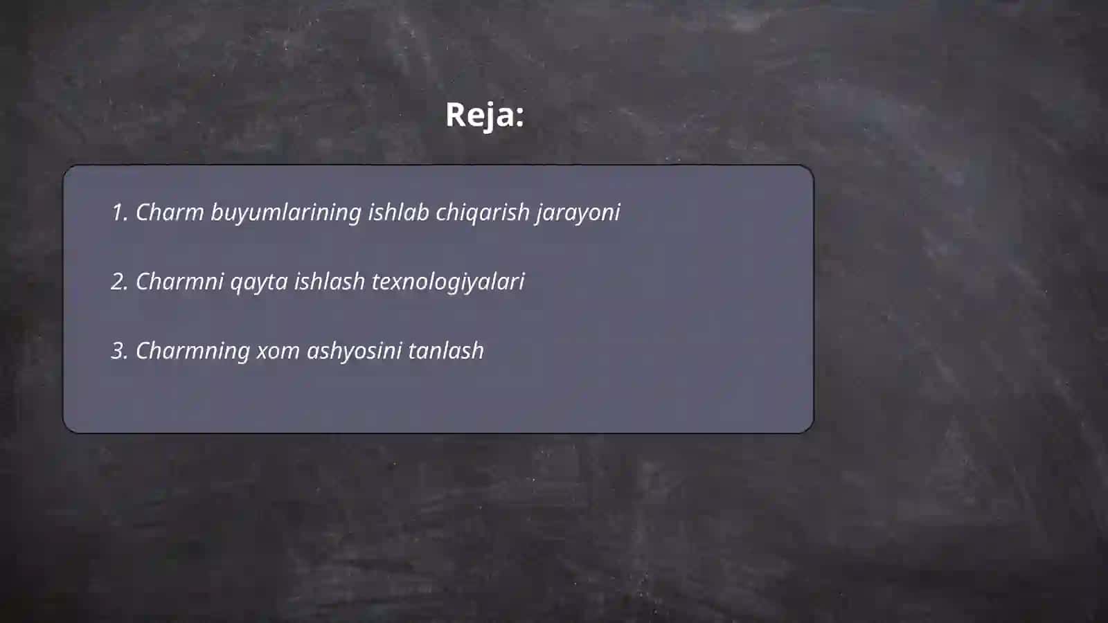 Charm buyumlari ishlab chiqarish korxonalari 2