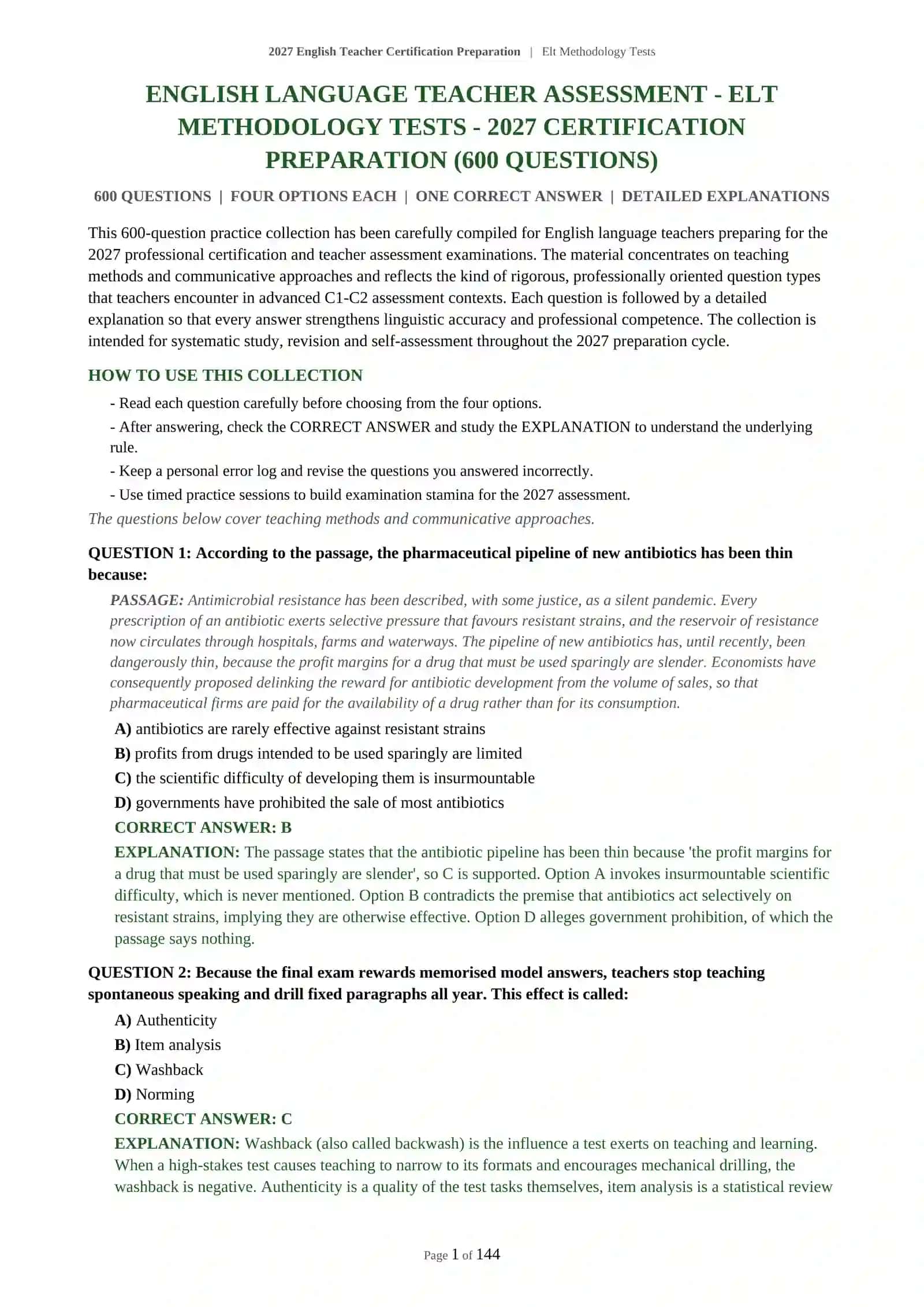 ELT Methodology Tests 2