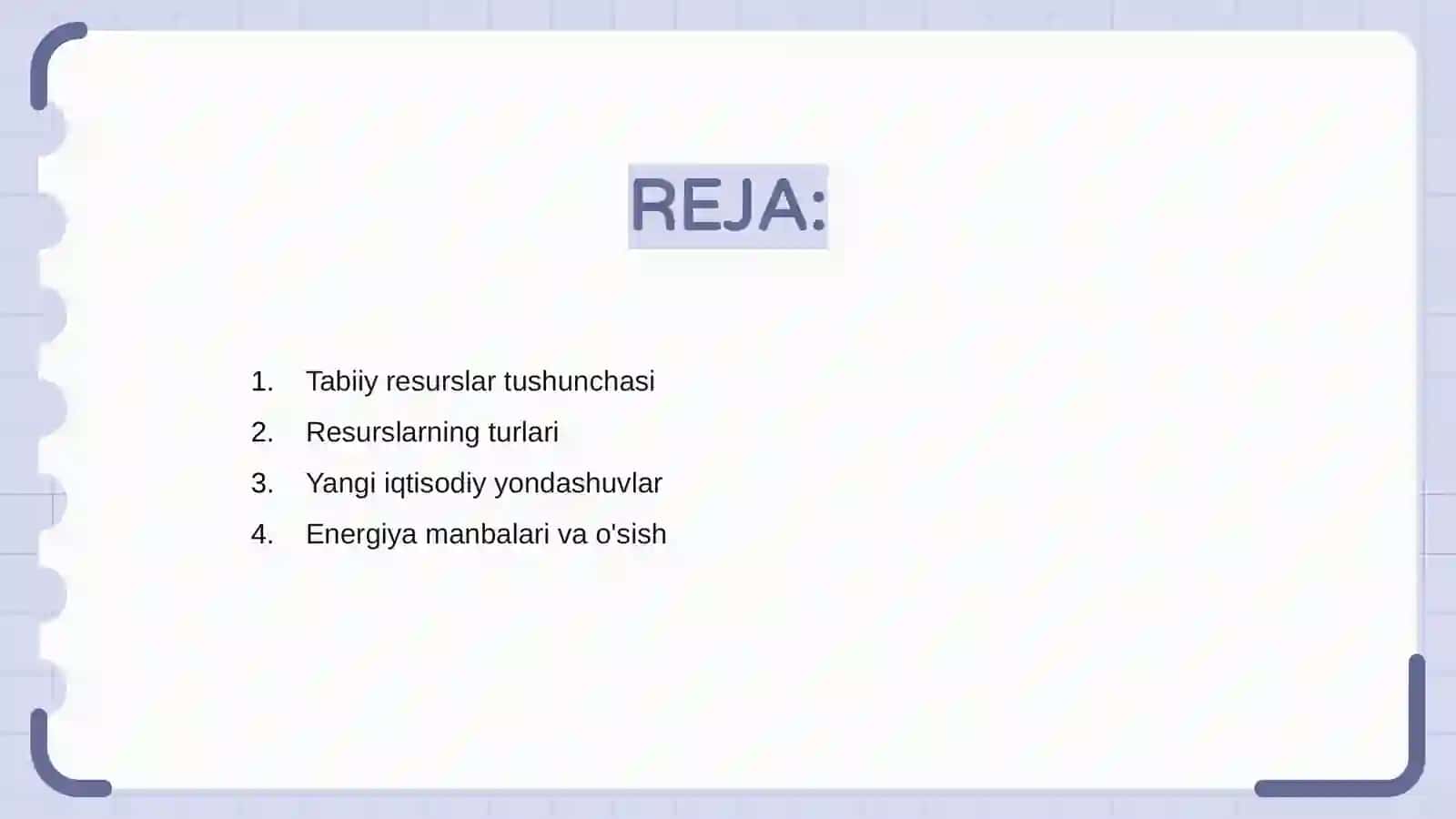 Tabiiy resurslar va iqtisodiy o'sish 2