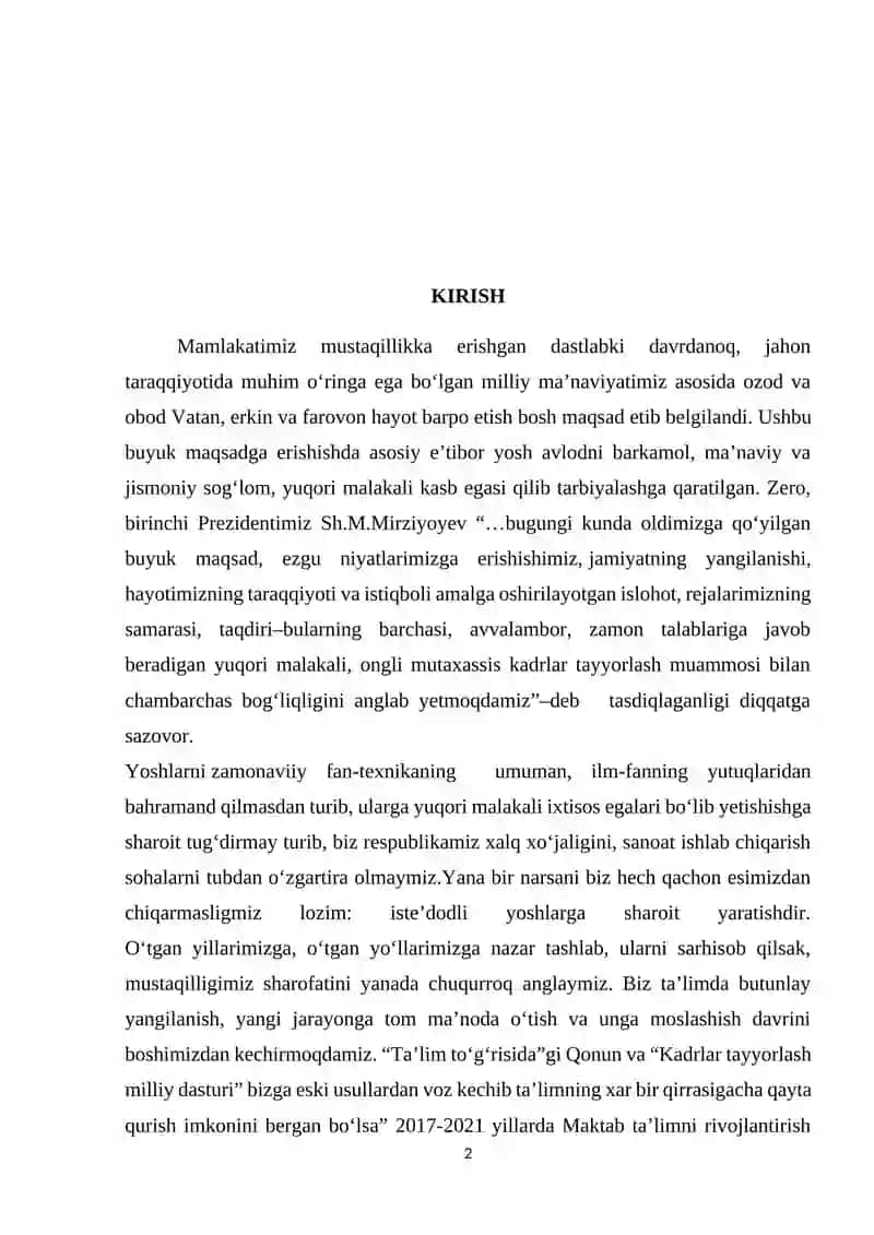 BOSHLANG‘ICH SINFLARDA MATEMATIKA O‘QITISHDA KOMPETENSIYAVIY YONDASHUV 2