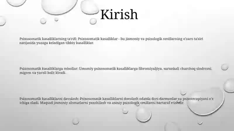 Psixosomatika Kasalliklar 2