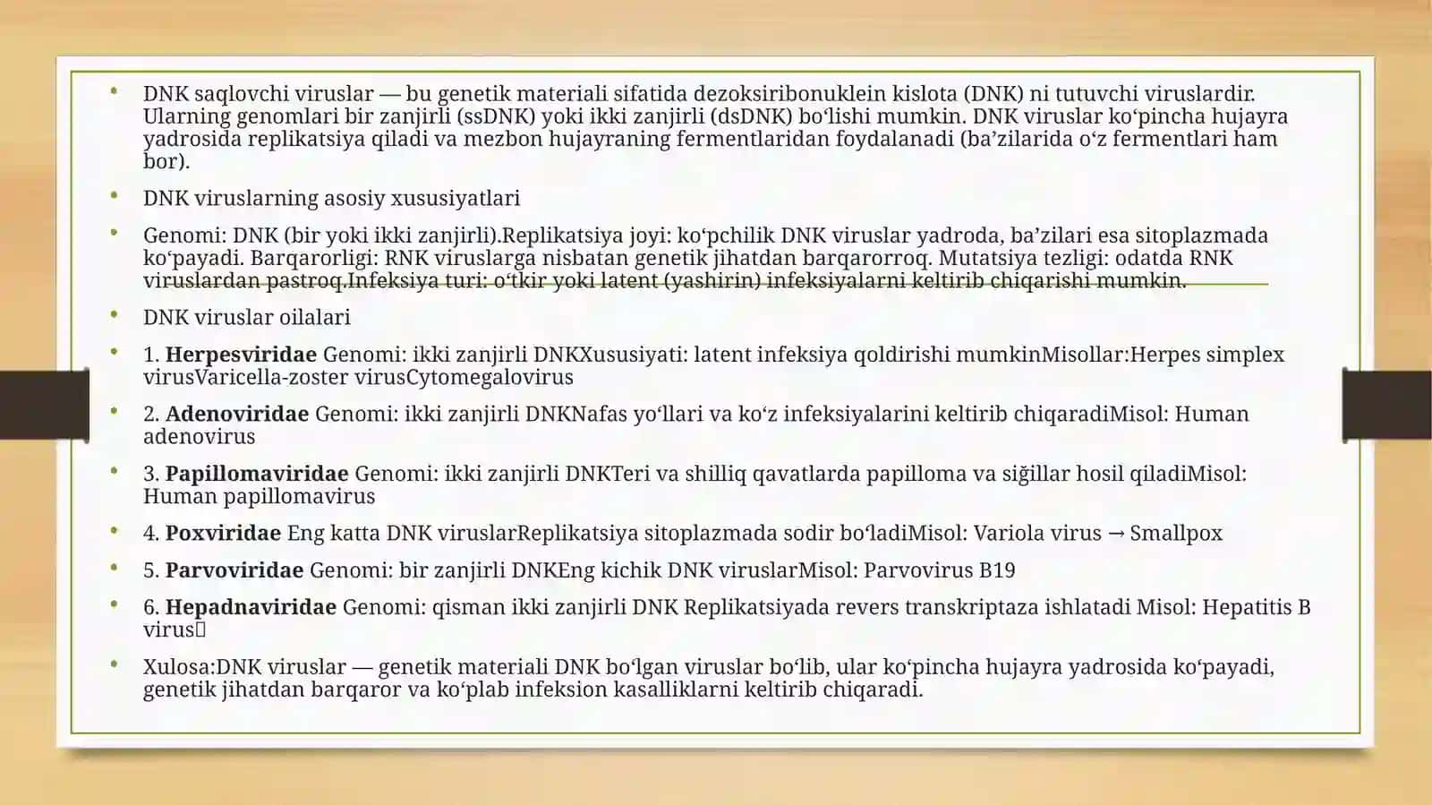 DNK-saqlovchi viruslar 2