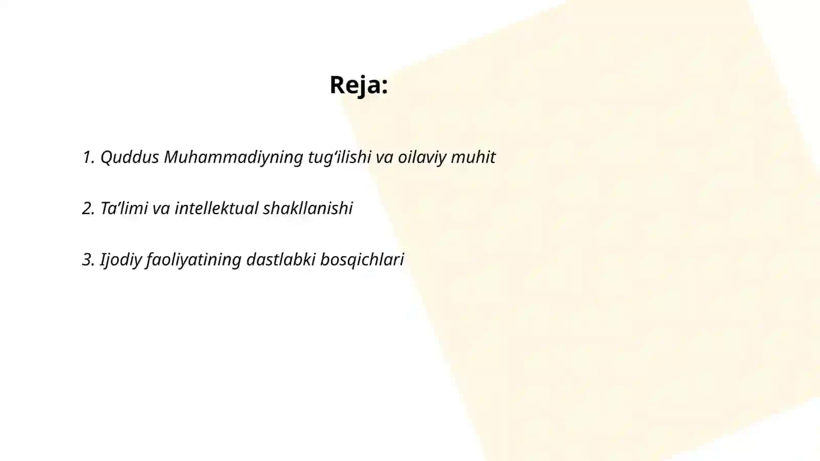 Quddus Muhammadiyning hayoti va ijodiy faoliyati 2