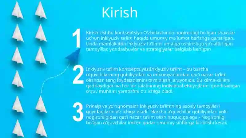 Inklyuziv Ta'lim Konsepsiyasi 2
