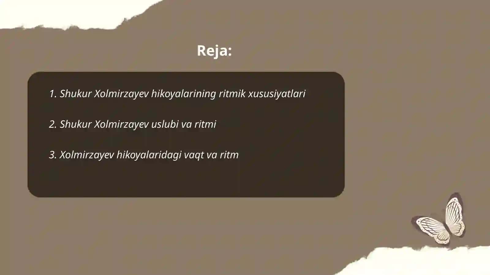 Shukur Xolmirzayev hikoyalarining ritmik muqoyasasi 2