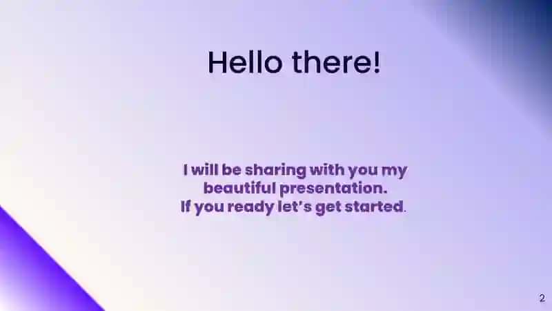 A social media message 2