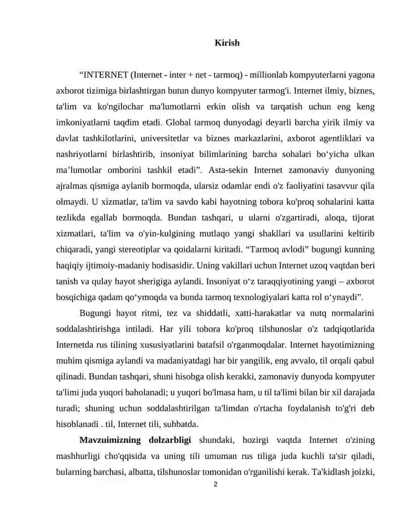 Internet nutqining xususiyatlari 2