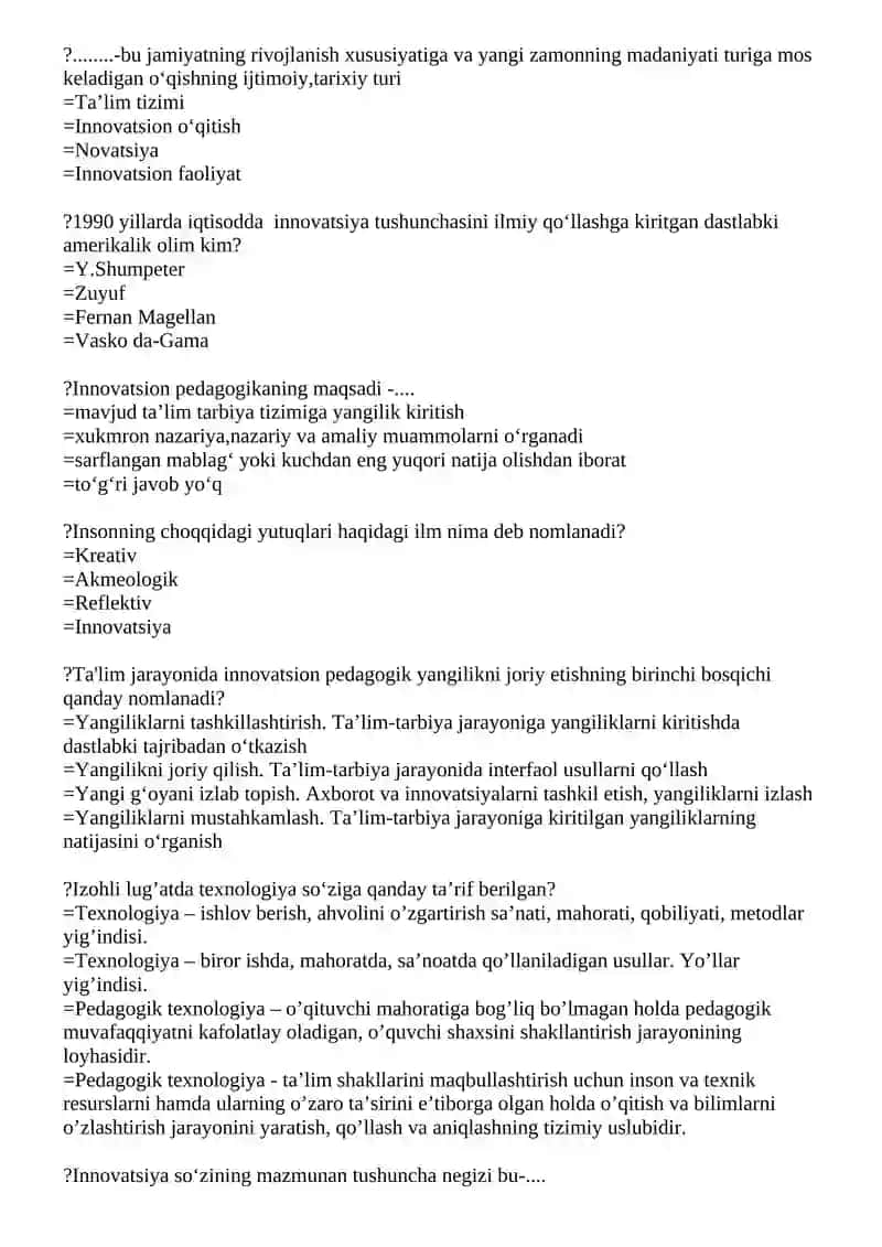 Innovativ ta'lim texnologiyalari 2