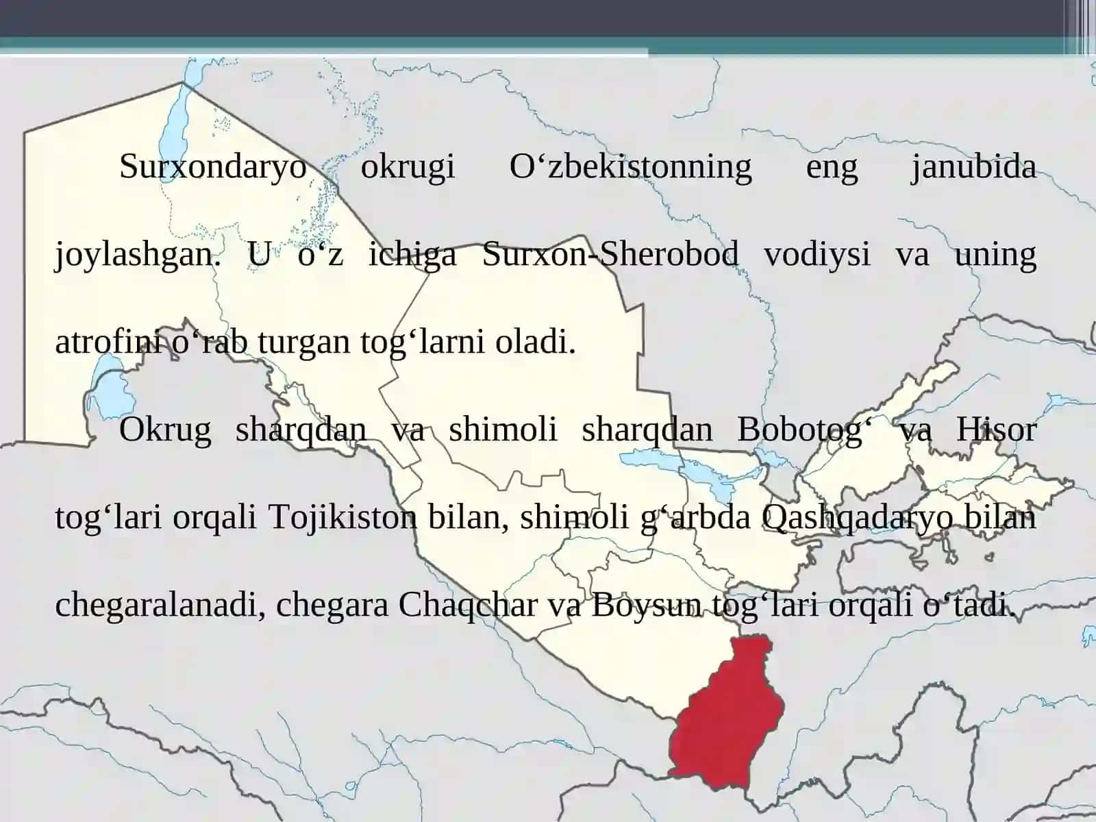 Surxondaryo tabiiy geografik okrugi 2