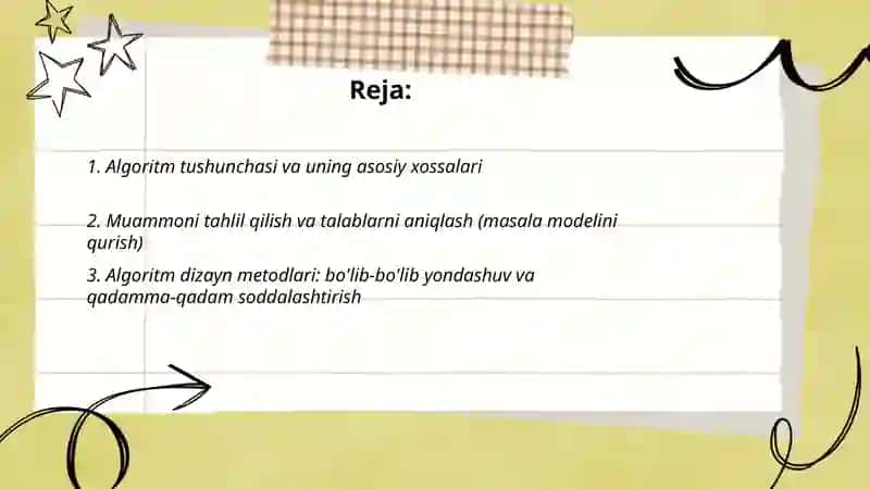 Masalalarning algoritmini tuzish va shu algoritm asosida Phyton dasturlash tilida dastur tuzish 2