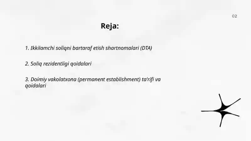 Xalqaro soliq normalari 2