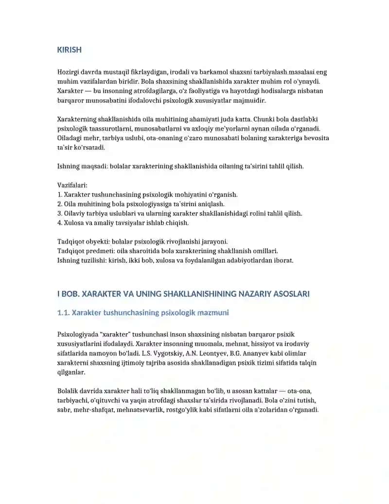 Bolalar xarakterining shakllanishida oilaning roli 2