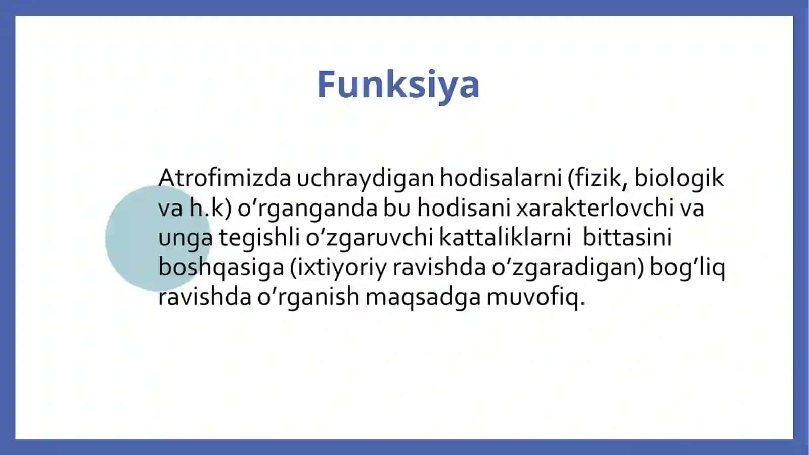 funksiyaning berilish usullari 2