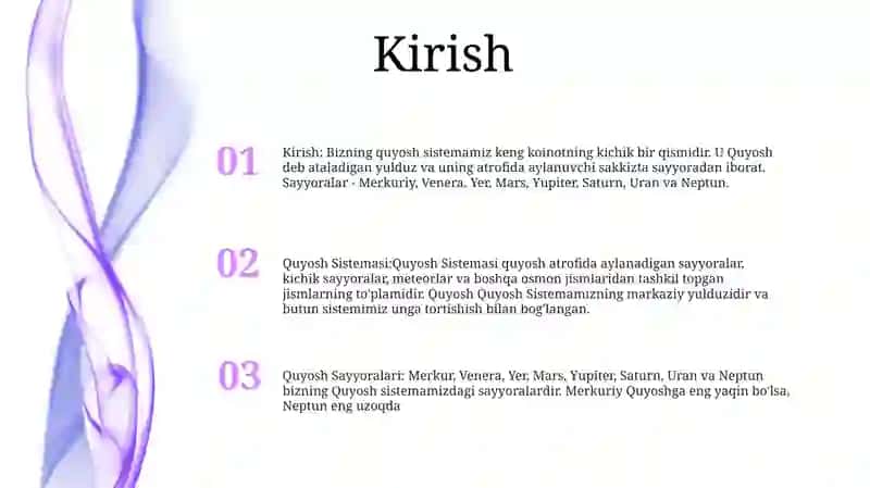 Quyosh Sistemasi 2