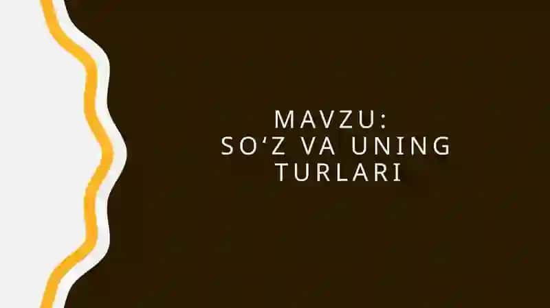 So‘z va uning turlari 2