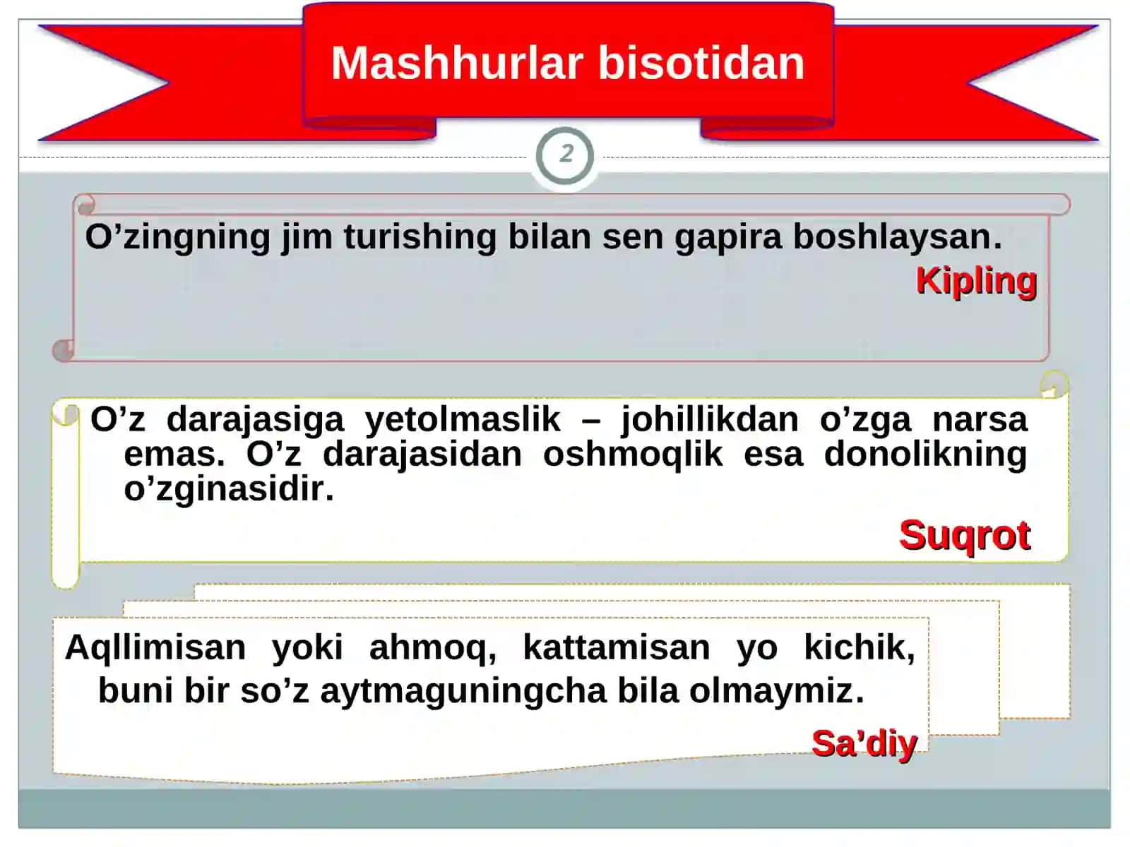 SHAXSNI O`RGANISH METODALARI 2