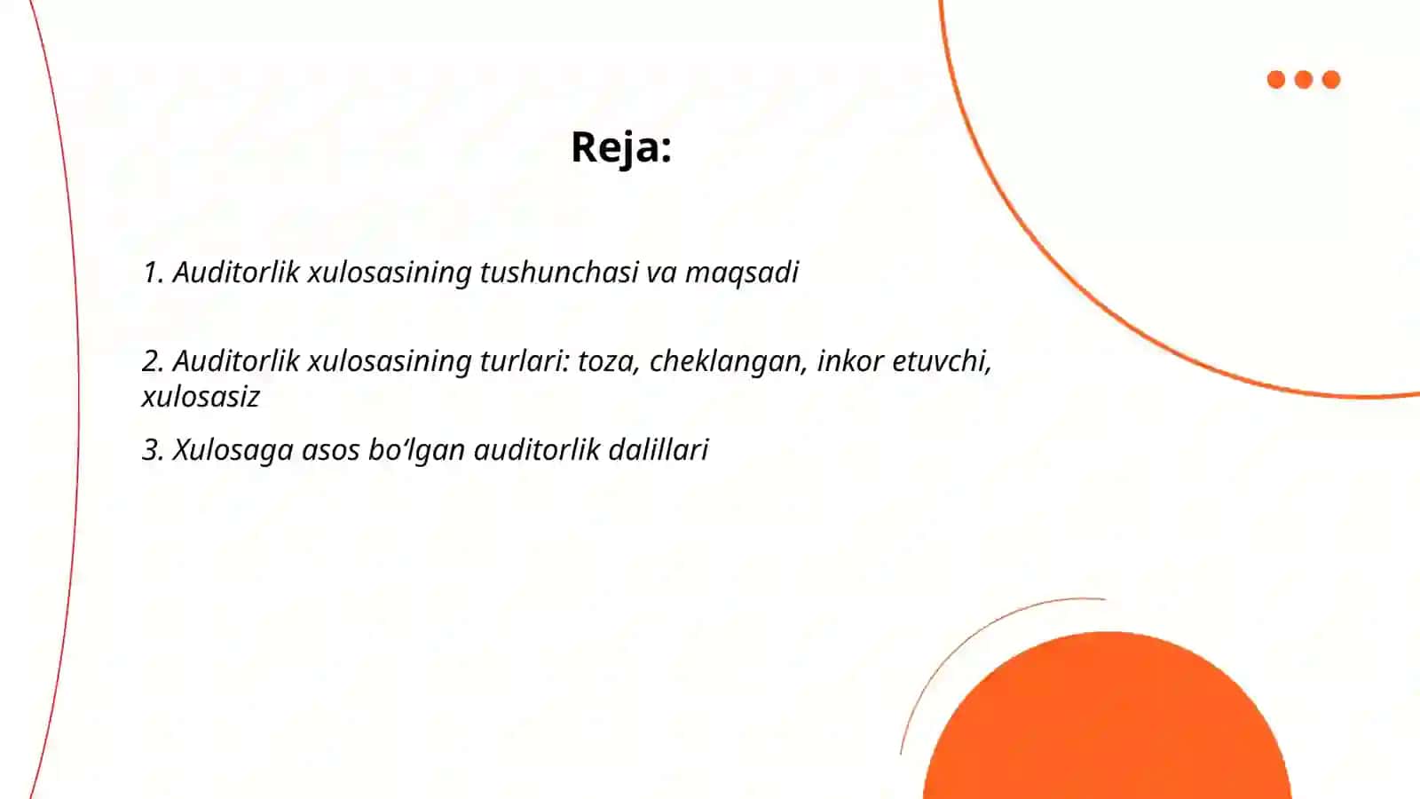 Auditorlik xulosasi 2