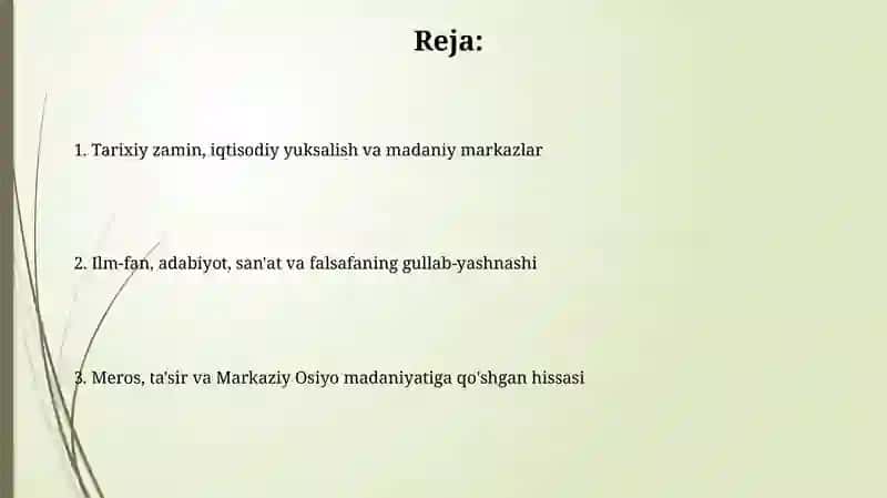 Madaniy uyg'onish (renessans) 2