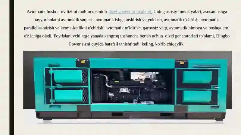 Dizel generatorlar to'plami 2