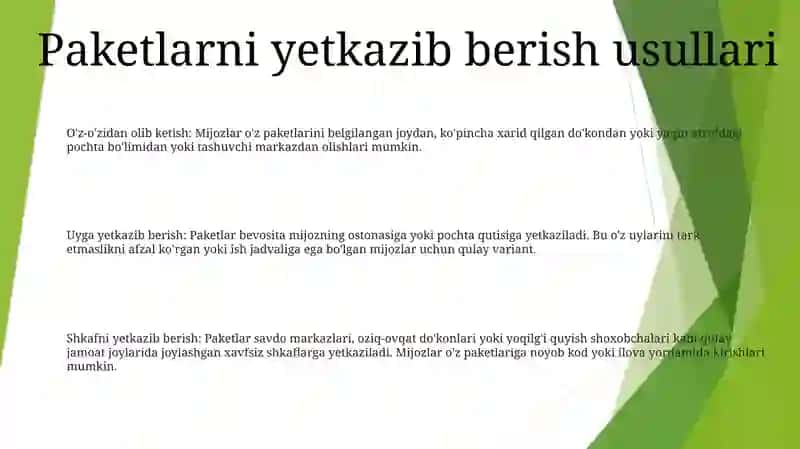 To'Plamlarning Berilish Usullari 2