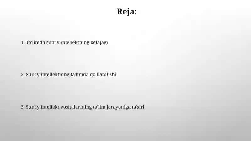 Talimda suniy intellektning qullanishi 2