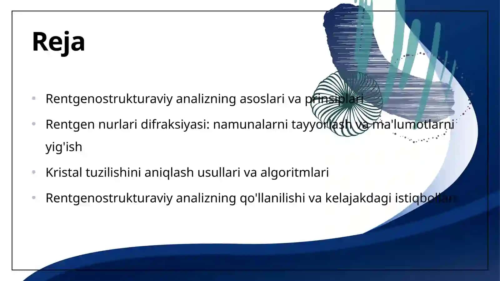 Rentgenostrukturaviy analiz 2