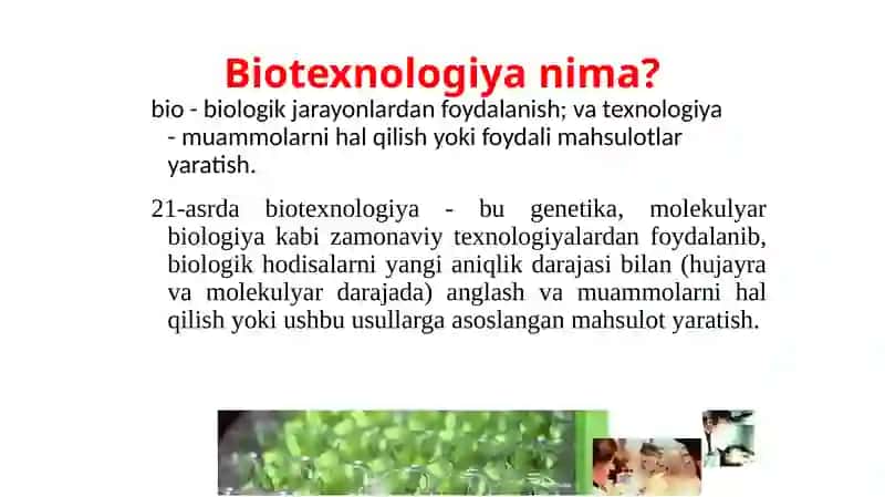 BIOTEXNOLOGIYA-1 2