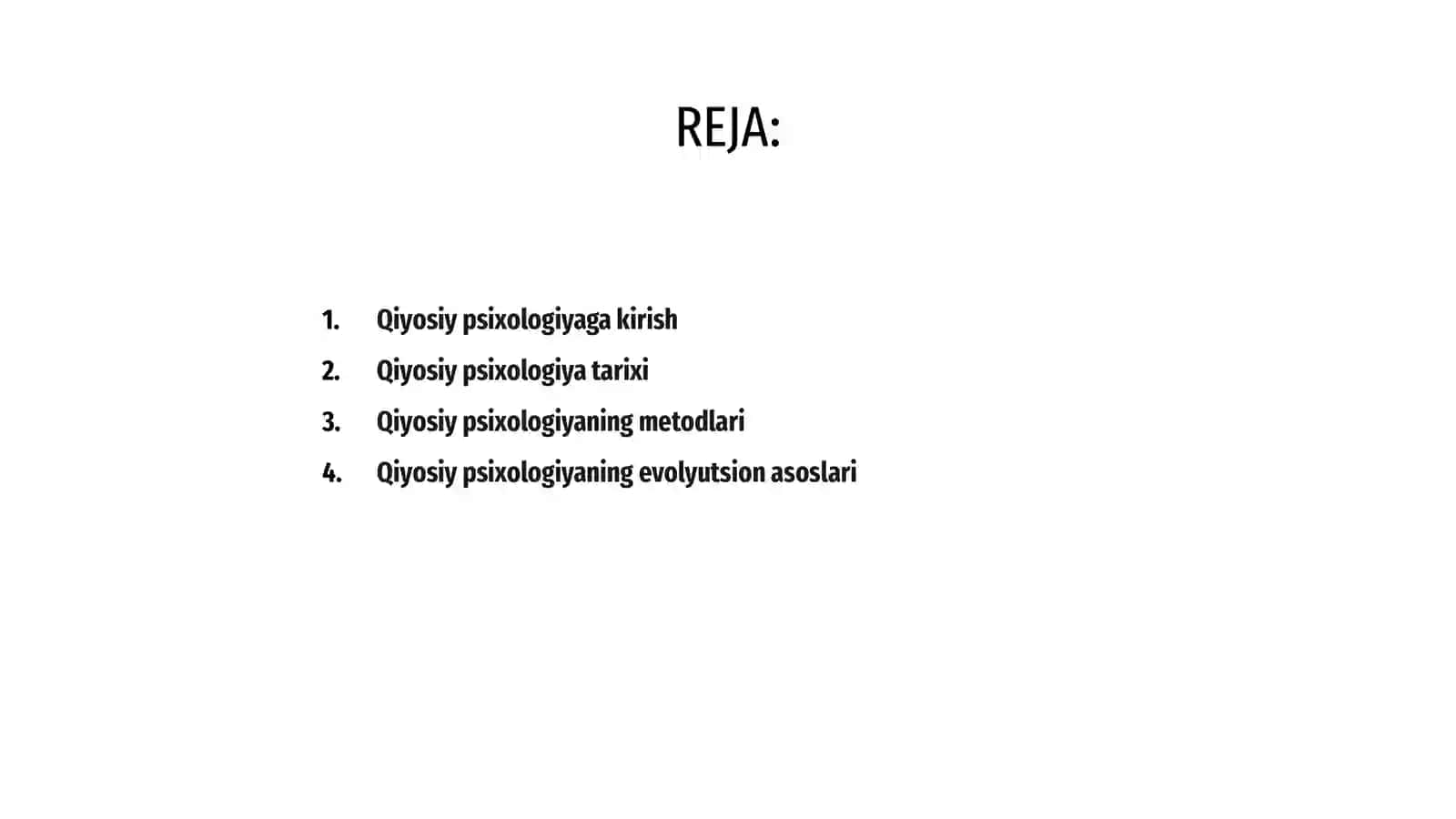Qiyosiy psixologiya 2