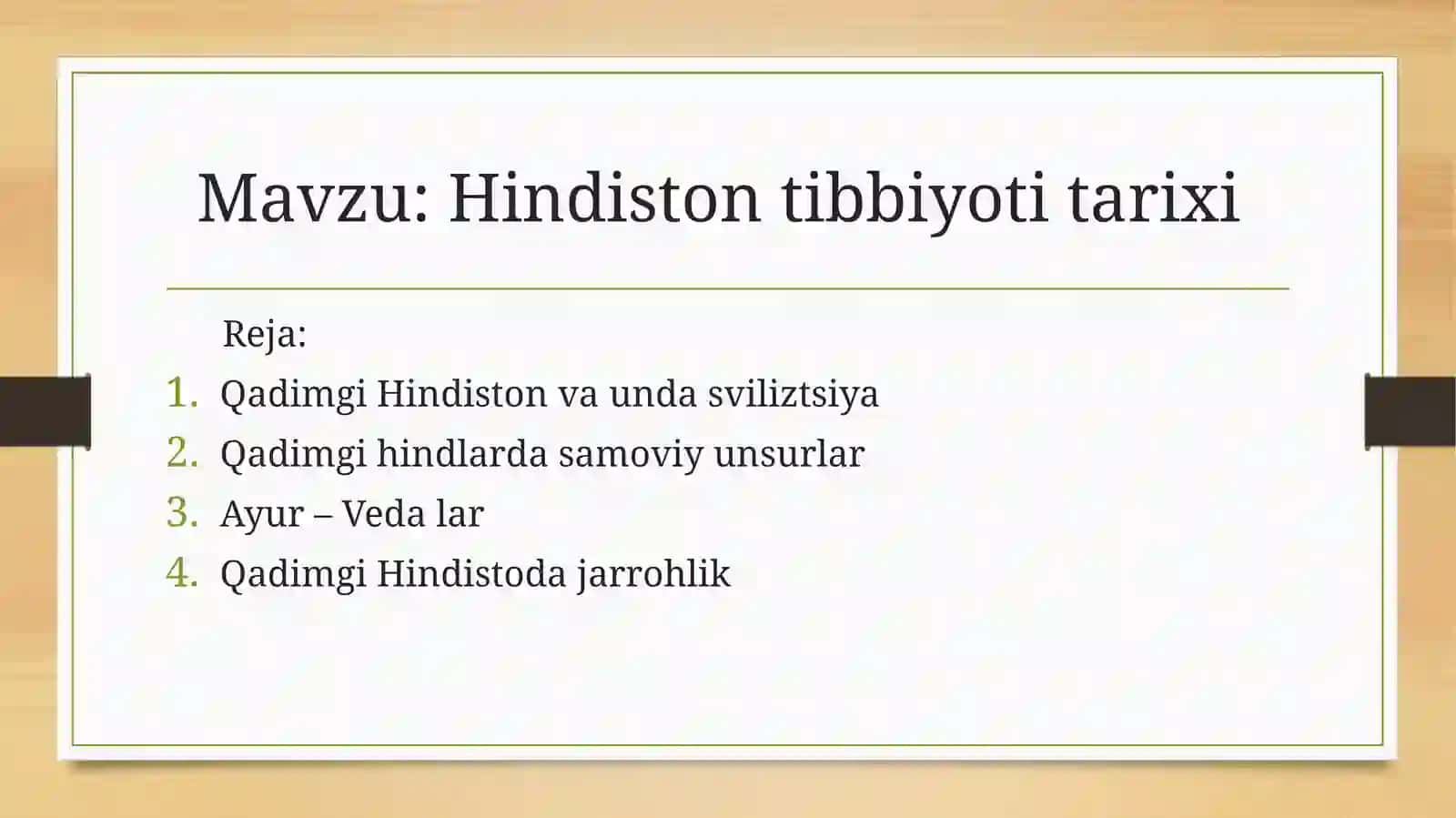 Hindiston tibbiyoti tarixi 2