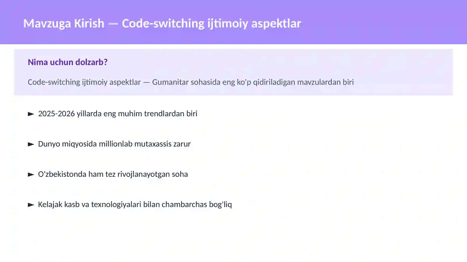 Code-switching ijtimoiy aspektlar 2