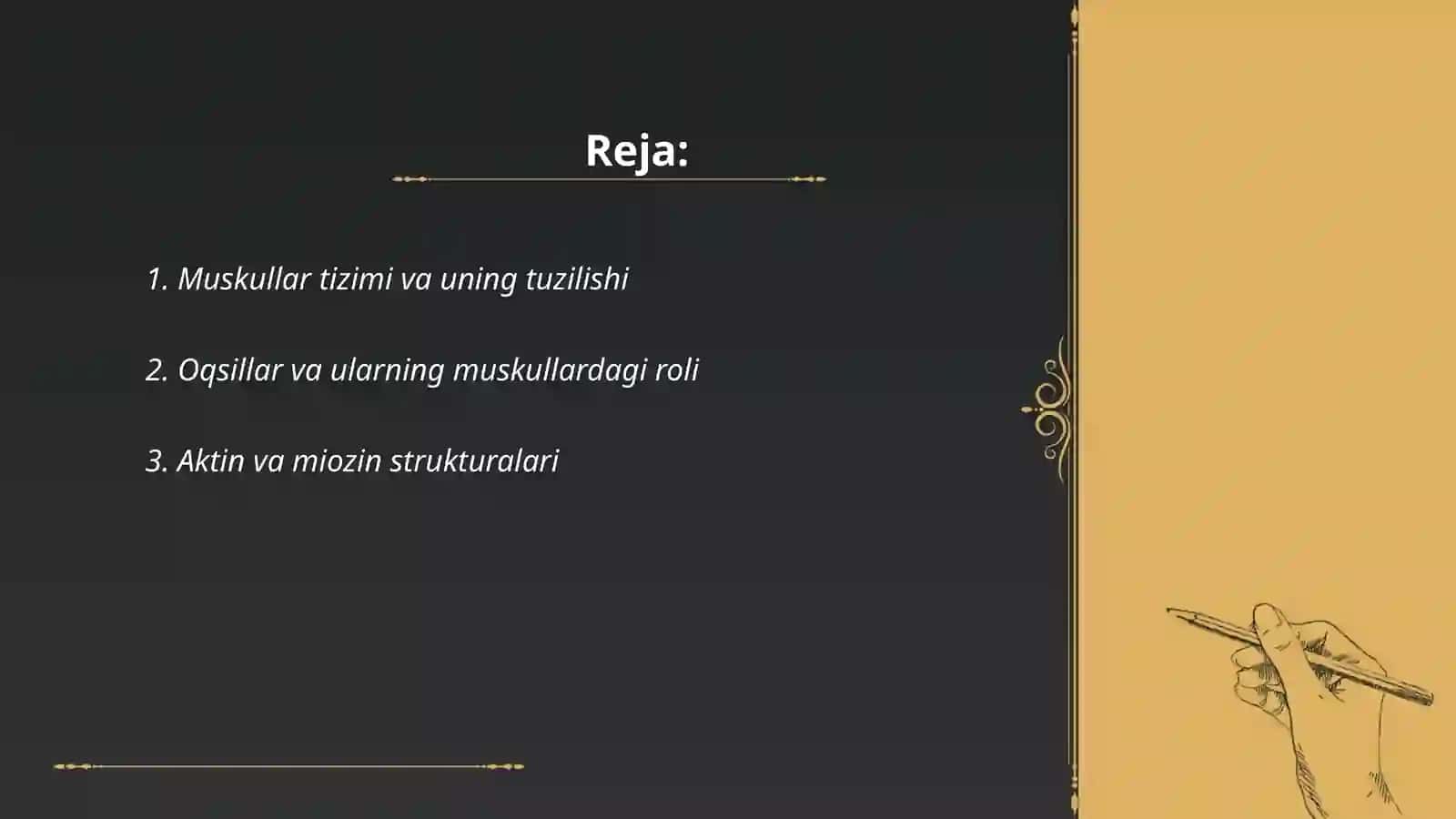 Muskul qisqarish apparat oqsillari 2