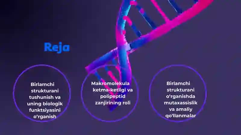 Birlamchi strukturani tushunish 2