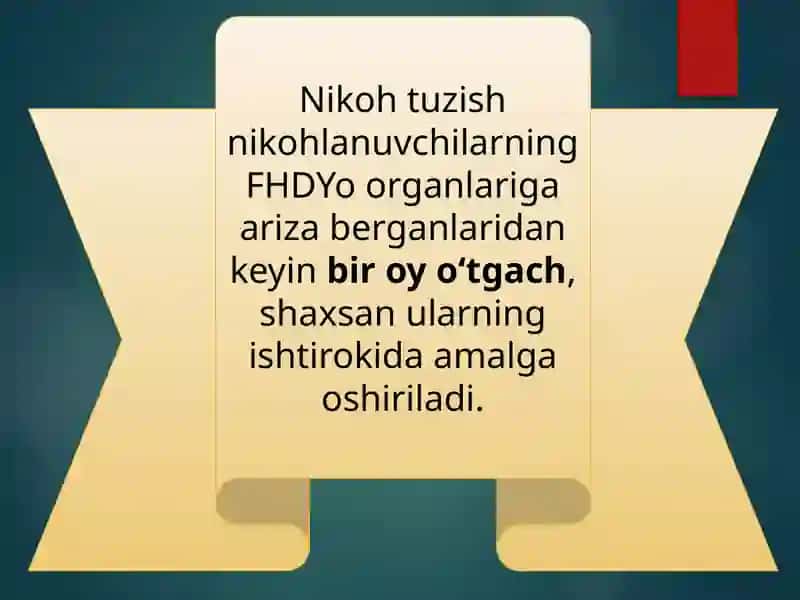 NIKOH TUZISHNI QAYD ETISH 2